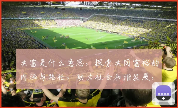 共富是什么意思，探索共同富裕的内涵与路径，助力社会和谐发展，三个维度解读。